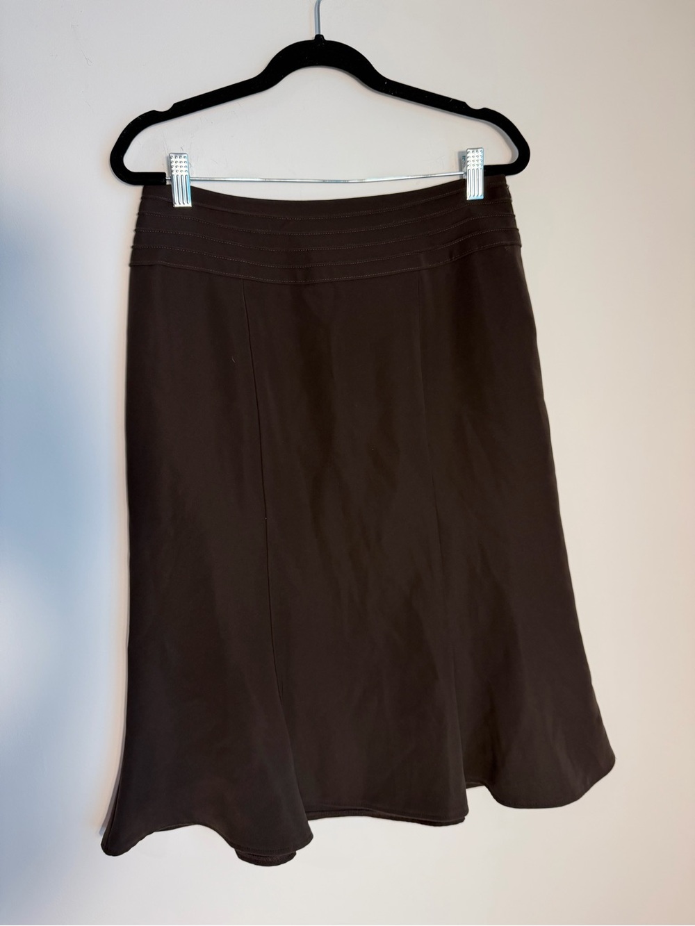 Joseph Ribkoff Chocolate Brown A-Line Skirt